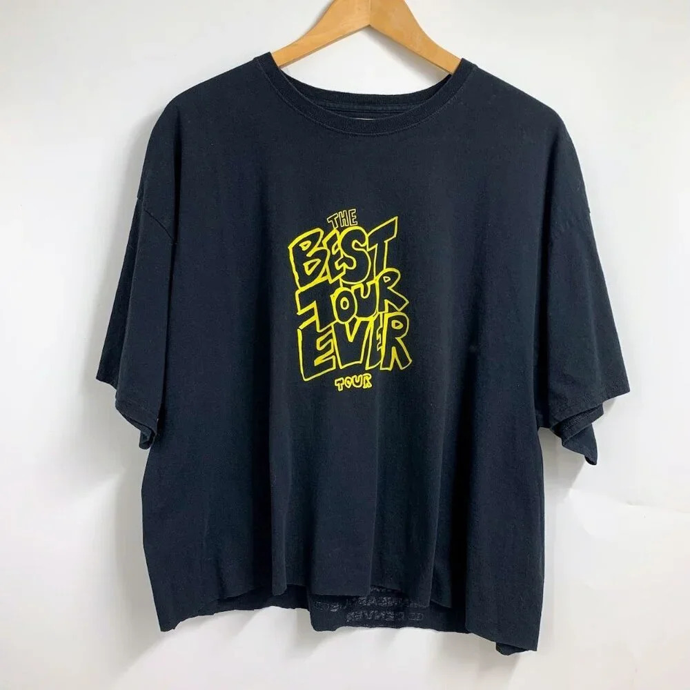 Amine Women's Best Tour Ever Shirt Official Merch Cropped T-shirt Size XXL